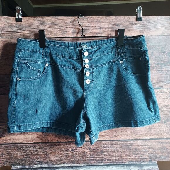 Almost Famous Pants - Almost Famous Dark Blue Jean Shorts